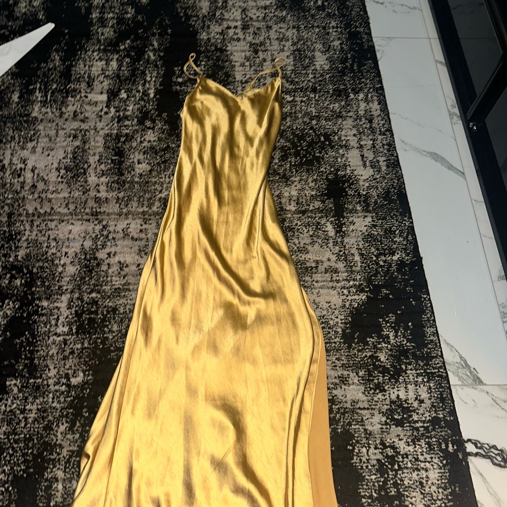 Fashion Nova Gold Maxi Dress
